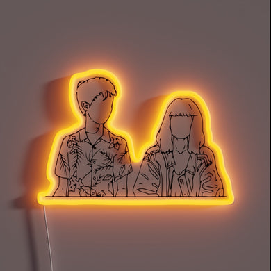 Vibrant RGB Lighting for The Unconventional Teenage Rebellion Sign