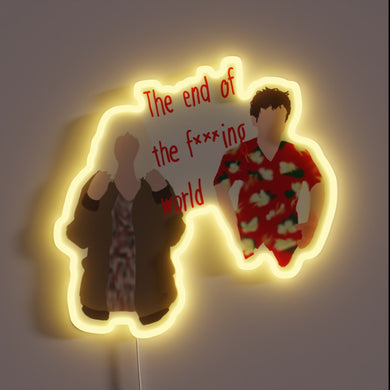 A Neon Tribute to James' Chaotic Road Trip Adventures