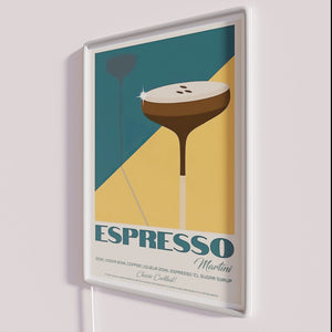Bar Decor Neon Sign - Vibrant RGB Lit Espresso Martini
