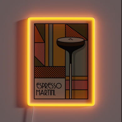 Shine bright with this retro neon espresso martini bar sign.