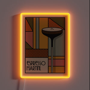 Shine bright with this retro neon espresso martini bar sign.
