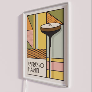 Neon Espresso Martini Bar Decor Sign with Color Changing RGB Lighting