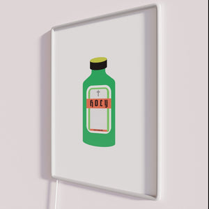 Brighten Your Space with Vibrant Neon Sign Featuring The Holy