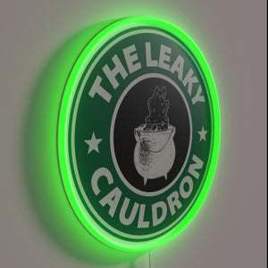 Add whimsical magical ambiance with vibrant glowing cauldron design.