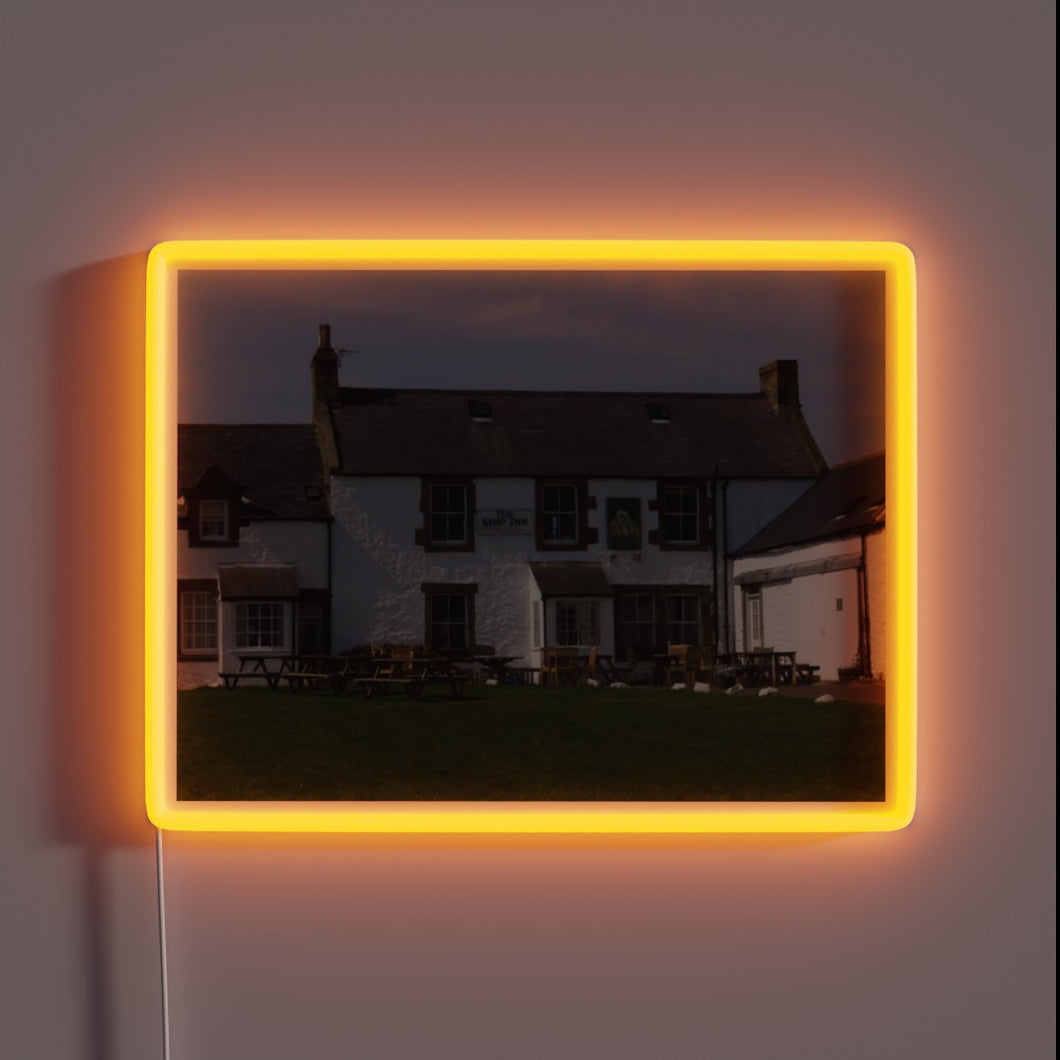 RGB Neon Sign - The Ship Inn Low Newton Signage