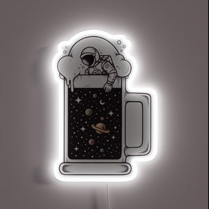 Galactic glow of colorful LED lights illuminates the universe
