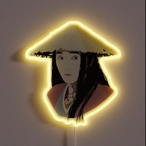 Dramatic Wen Ning Character from The Untamed with Vibrant RGB Lights