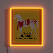 Load image into Gallery viewer, Eye-catching RGB Neon Sign of a Majestic White Horse Emblem