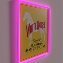 Load image into Gallery viewer, Neon horse silhouette in vibrant RGB colors on white background.