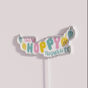 Hoppy Beer Puns Neon Sign Decoration for Craft Brewery Enthusiasts