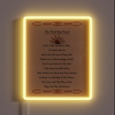 Guiding Faith Through Illuminated Words with Vibrant Neon Sign Lighting