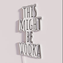 Load image into Gallery viewer, Eye-catching RGB neon vodka bar decor sign with bold letters