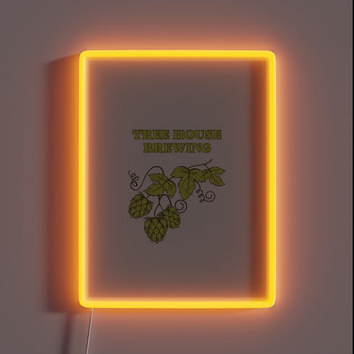 Vibrant Three Houses Brewing RGB Neon Sign for Home Bars