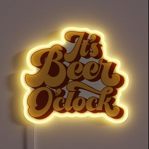 Fun and colorful beer-themed LED sign for your man cave.