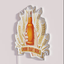 Load image into Gallery viewer, Colorful handcrafted LED bar decor for beer enthusiasts and home brews.