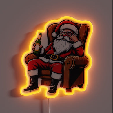 Jolly Old Elf's Sleigh Team Fatigue Indicator in Neon Lights