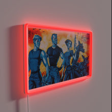 Load image into Gallery viewer, Glowing Alien Logo from Titan A E in Neon RGB