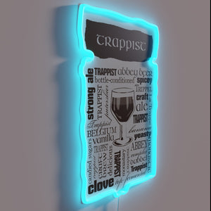 RGB Neon Sign - Taste the Tradition of Authentic Trappist Beer