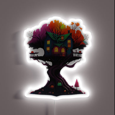 Eye-catching, high-tech RGB color-changing neon beer bar sign display.