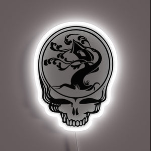 Glowing RGB Tree House Brewing Co Stealie Neon Sign Illumination