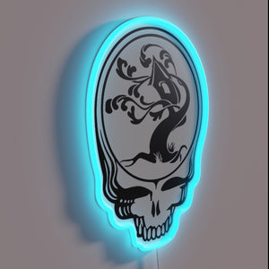 Eye-catching RGB neon sign featuring Tree House Stealie logo design.