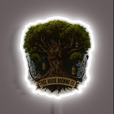 RGB Neon Sign Illuminates Brand Identity of Tree House Brewery