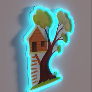 Hang colorful Tree House Brewing logo in your home bar