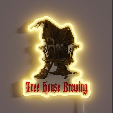 Vibrant Nature-Inspired RGB Neon Sign for Tree House Brewing Enthusiasts