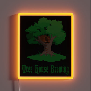 RGB Neon Sign for Nature Lovers and Tree House Enthusiasts.