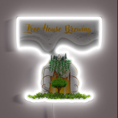 RGB Neon Sign Artfully Illuminates the Fun of Tree House Brewing