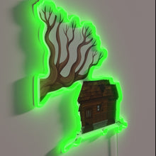 Load image into Gallery viewer, RGB Illuminated Sign Featuring a Treehouse Brewery Logo Design