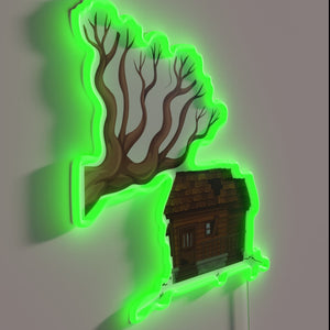 RGB Illuminated Sign Featuring a Treehouse Brewery Logo Design