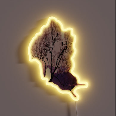 Vibrant RGB neon sign illuminates your space with brewery-inspired flair.