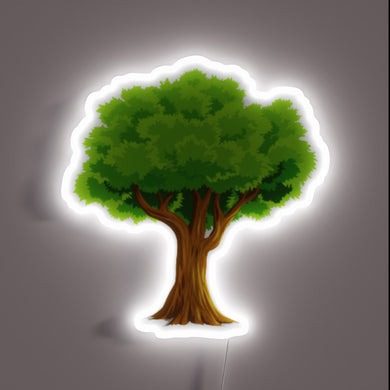 RGB Neon Sign Artfully Displaying Tree House Brewing Logo Colors