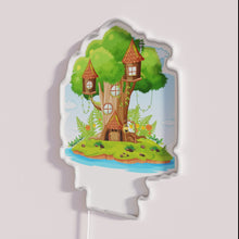 Load image into Gallery viewer, RGB Neon Treehouse Brewery Sign for Gamers and Beer Enthusiasts
