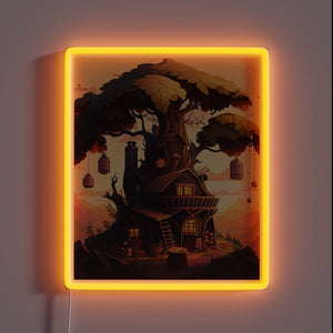 Eye-catching RGB LED neon sign with Tree House Brewing logo