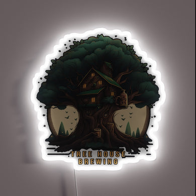 RGB Illuminated Neon Sign for Treehouse Brewing Co. Establishment