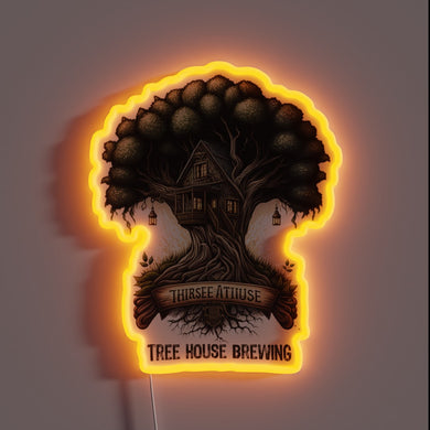 RGB Illuminated Neon Sign for Beer Lovers and Treehouse Enthusiasts