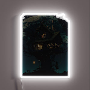 RGB Neon Sign featuring the iconic Tree House Brewery logo
