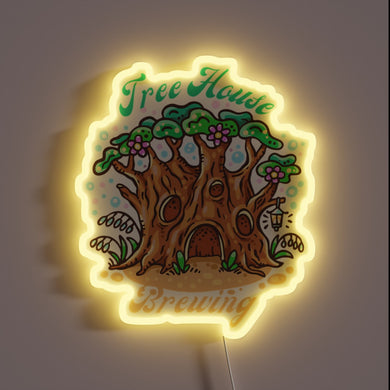 Vibrant RGB Neon Sign Illuminates the Passion of Craft Beer Culture