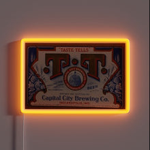 Load image into Gallery viewer, Eye-catching RGB neon beer sign with customizable color changing functionality