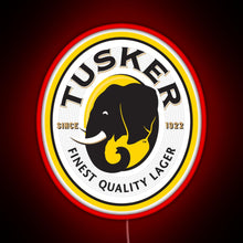 Load image into Gallery viewer, Tusker Beer RGB neon sign red
