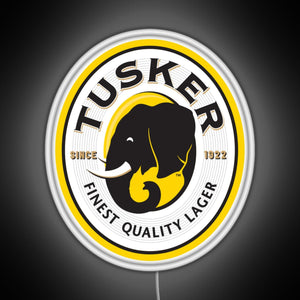 Tusker Beer RGB neon sign white 