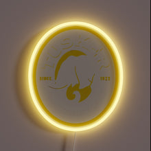 Load image into Gallery viewer, Tusker Lager Logo in Vibrant RGB Neon Sign Illumination