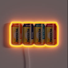 Load image into Gallery viewer, Vibrant, colorful, and eye-catching Twisted Tea neon bar decoration sign.