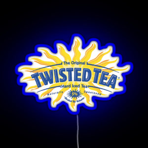 Twisted tea RGB neon sign blue