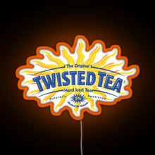 Load image into Gallery viewer, Twisted tea RGB neon sign orange
