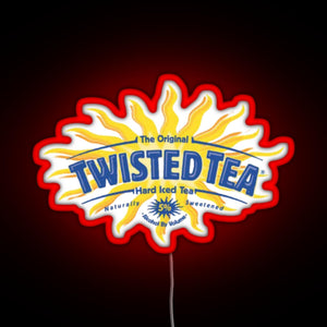 Twisted tea RGB neon sign red