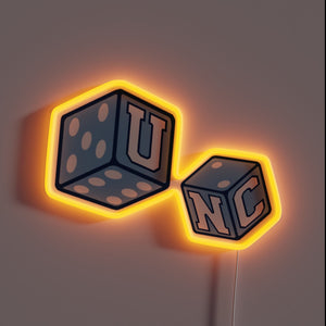 Neon RGB lighted beer die game center bar decoration accessory