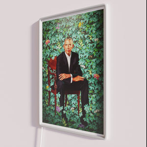 Neon Presidential Portrait Sign Inspired by Smithsonian's National Portrait Gallery Artwork